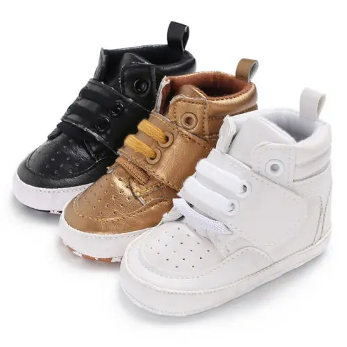 Toddler Shoes Baby Boy Girl PU Ankle Boots Crib Shoes Anti-slip Sneaker unisex suede dress shoes