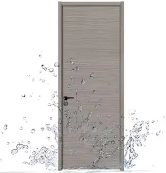 Modern Style WPC High-End Waterproof Graphic Design Composite Interior Door for Room Application Wood Material