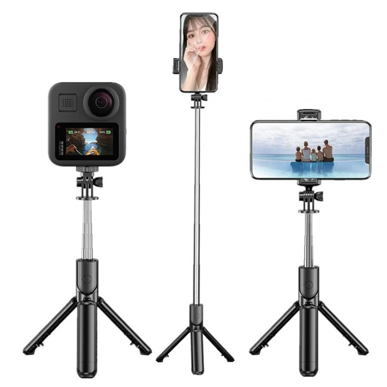 Foldable Wireless Tripod Live Camera Artifact Multi Function Mini Selfie Stick With Remote Controller For Smartphone