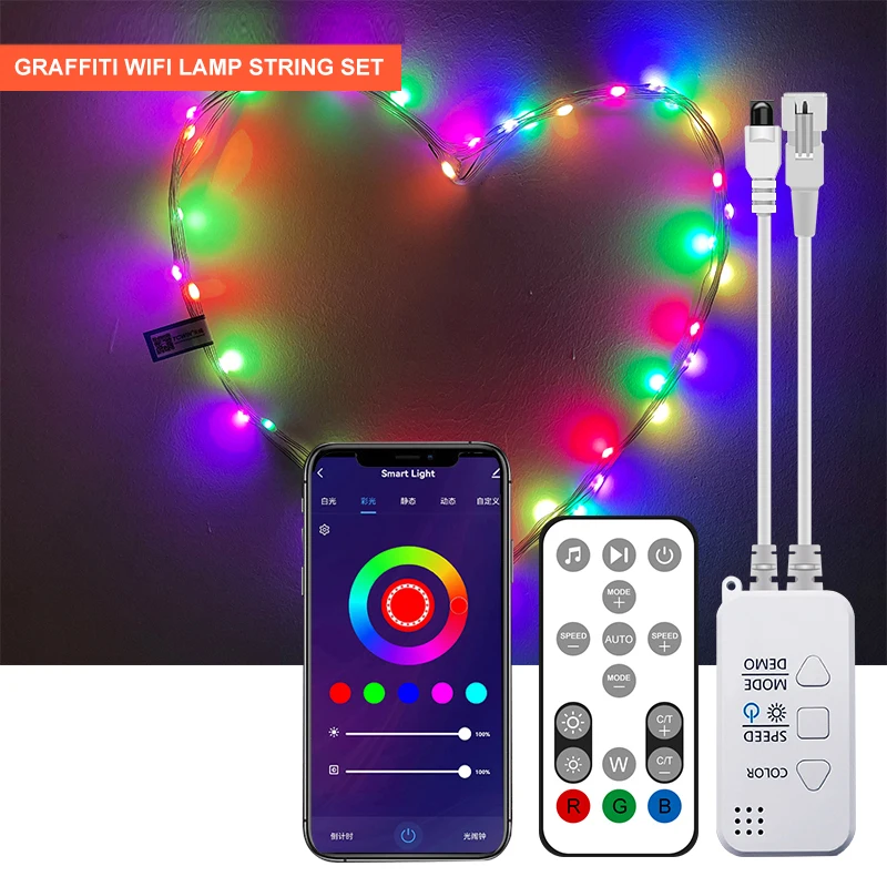 Fantasy Colour String Lights with 24keys Remote Control IP66 Waterproof 10M 100LEDS Big Promotion Fairy Light for Wedding