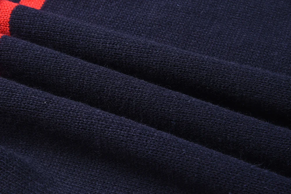 XINXING Custom Deep Blue Crew Neck Tactical Jumper Shoulder Patch Knitting Wool Jacket Winter Outdoor Duty Sweater