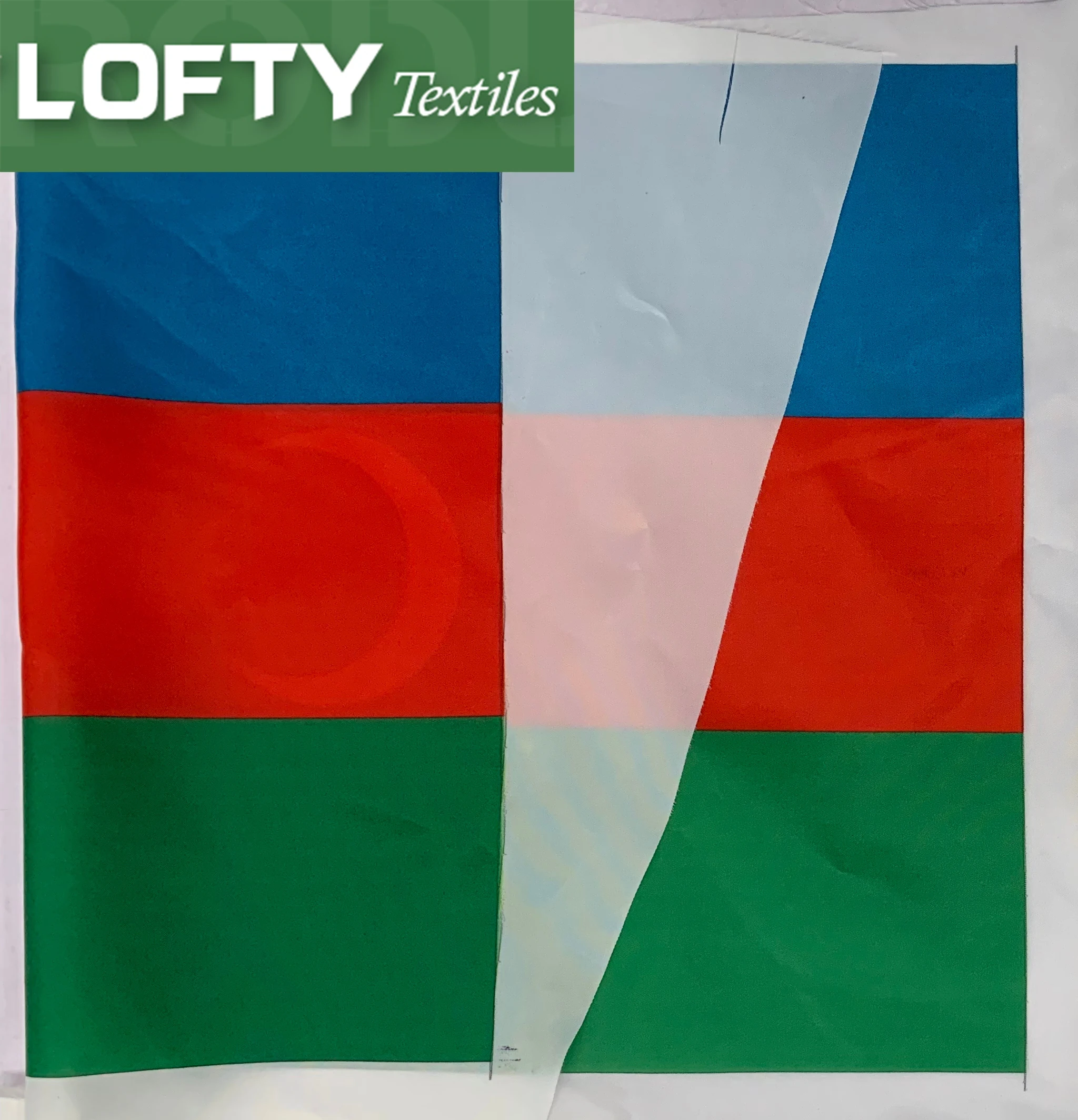 98% хорошее проникновение 60gsm легкий полиэстер флаг ткань для флагов страны