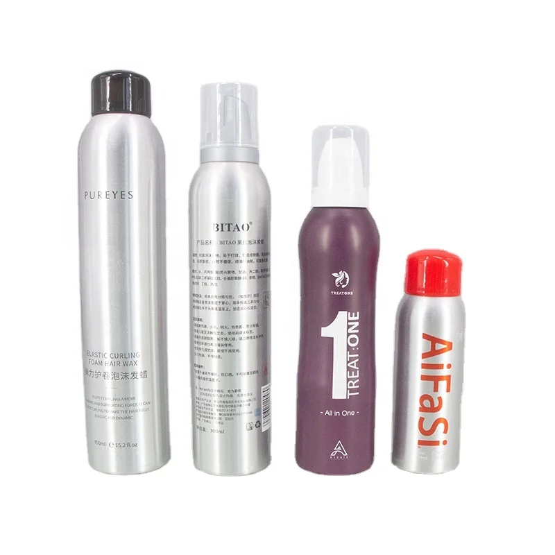 wholesale custom tins empty aluminum aerosol spray cans refillable perfume bottle storage box paint containers jar