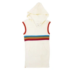 Детское махровое платье с капюшоном и рукавами-крылышками