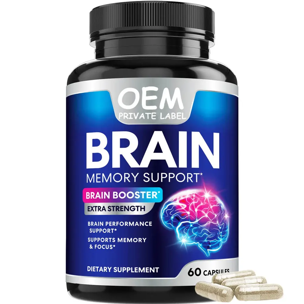 Biocaro Vitamins Brain Supplements Nootropic Capsules with Vitamins and Minerals DHA for Memory and Focus - Brain Support