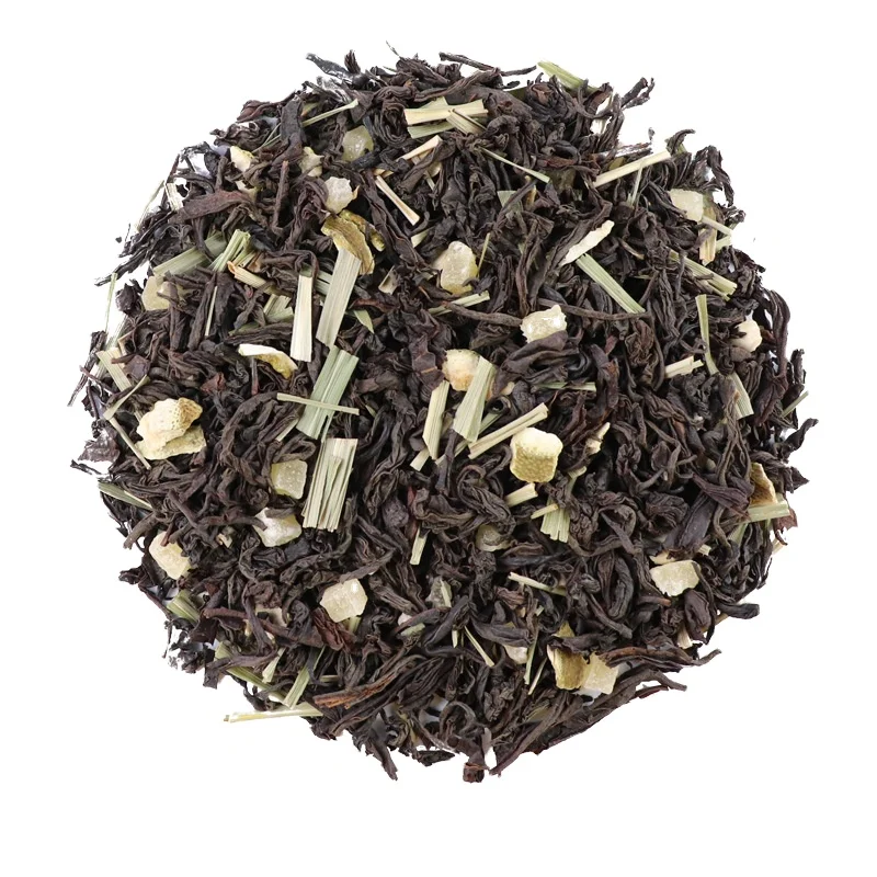 wholesales natural dried fruit tea citronella limc black tea mixed fruit herbal flavored tea