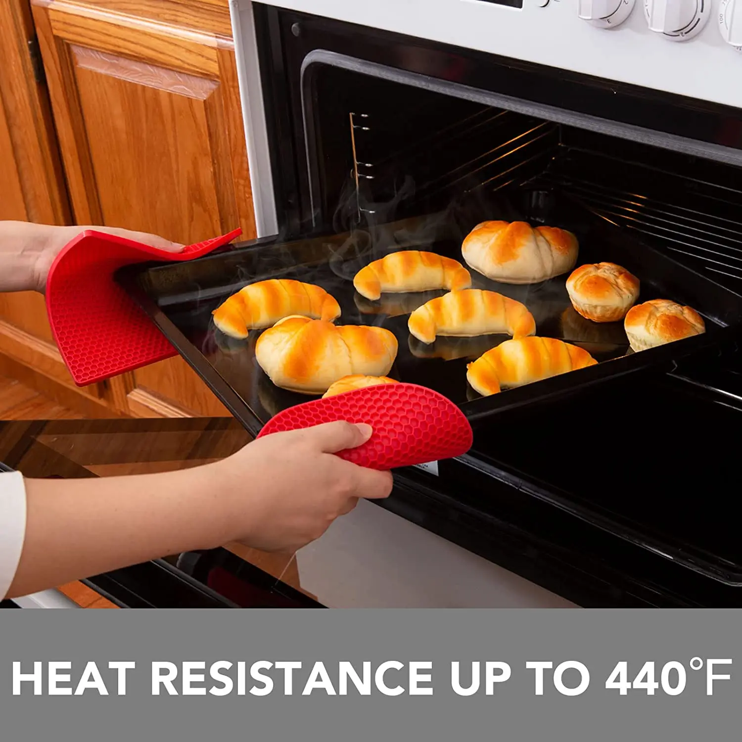 Kitchen Durable Heat Resistant Round Square Silicone Trivet Mats For Hot Pan and Pot Pads