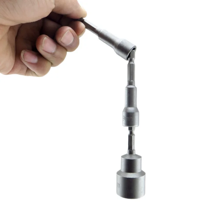 Inner and outer hexagonal wind screwdriver socket head extended electric drill screw machine wrench screwdriver head