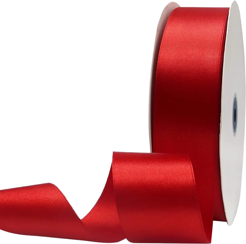 Polyester Satin Fabric Ribbon 1 1/2 in 100yrds for Eternal Flowers Roses wholesale Satin Ribbon Roll