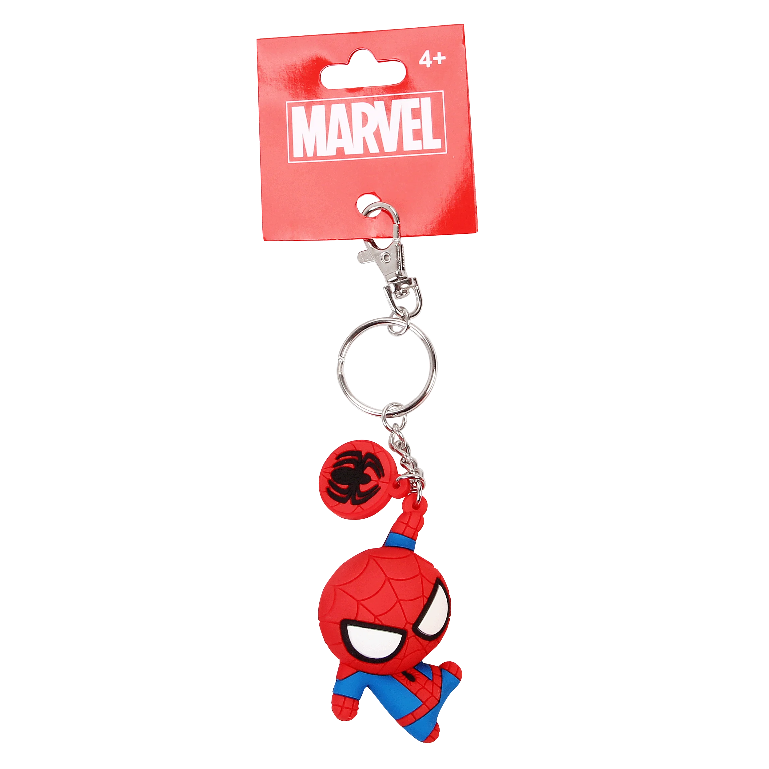 Hot selling PVC material Odorless and tasteless spiderman cartoon Marvel key chain ring