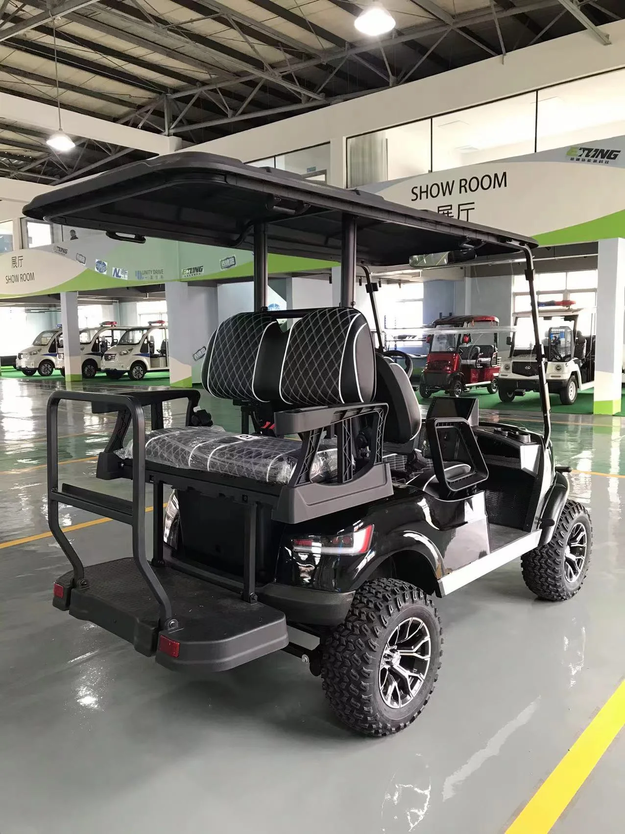 Off-road 4 6 Seater Electric Golf Carts with 48V5KW AC Motor Various Color Sightseeing Bus for UTV Club Cheap Golf Cart