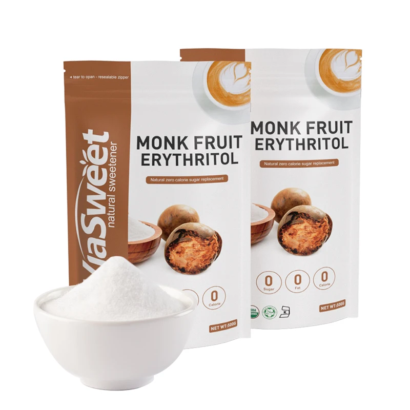 Hot selling natural sweetener keto sweetener monk fruit erythritol blend