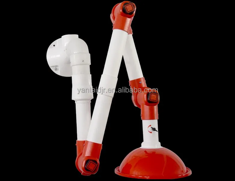 china furniture supplier Wall Mounted Flexible Dental Use Smoke Suction Arm universal Extraction Fume Exhaust Hood