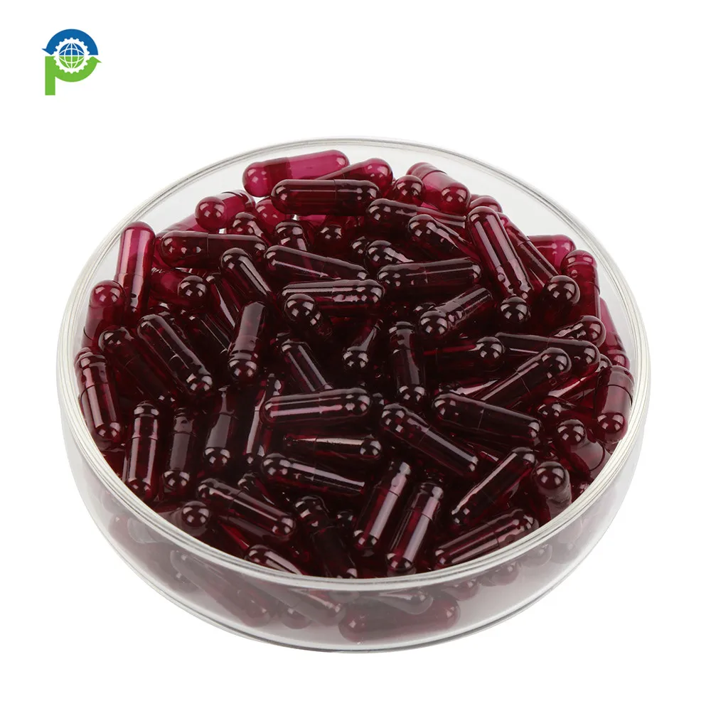 
Transparent vegetable cellulose Empty HPMC vegan Capsules Size 0 