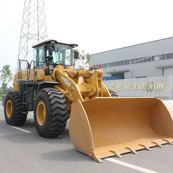 Китайский бренд EVERUN ER50 5TON моторная коробка передач масло дерево ведро кабина сиденье двигателя фронтальный колесный погрузчик с