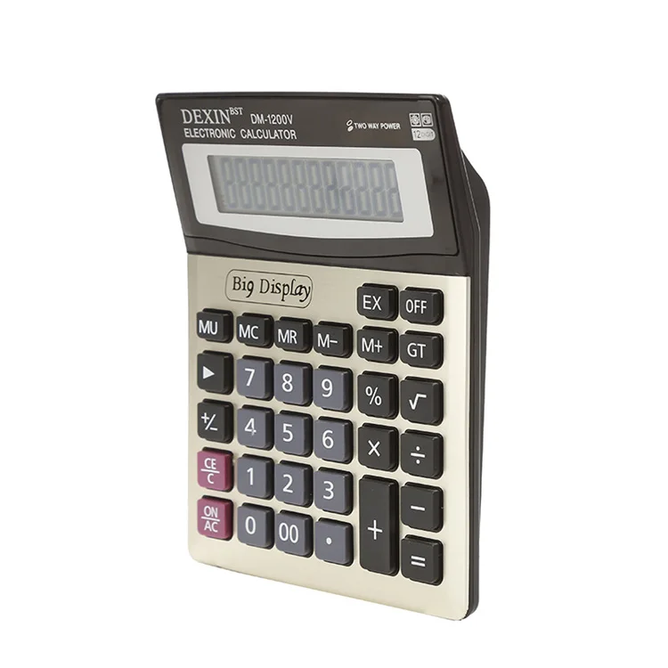 Electronic calculator school calculator 12 digit Large screen display office items stationery from china import