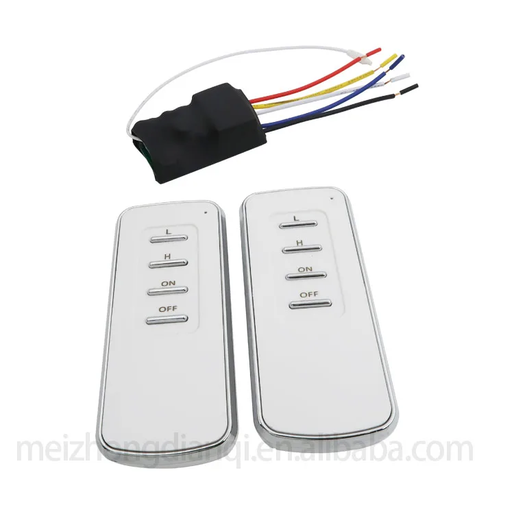 Wireless intelligent remote control switch pipe fan remote control high and low speed regulating switch AC control