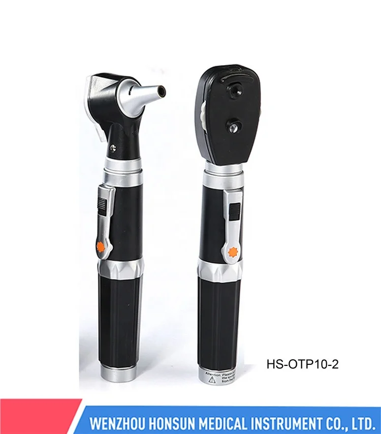 Guaranteed Quality Proper Price Medical Mini Fiber Optic Otoscope Ophthalmoscope Diagnostic Review Set