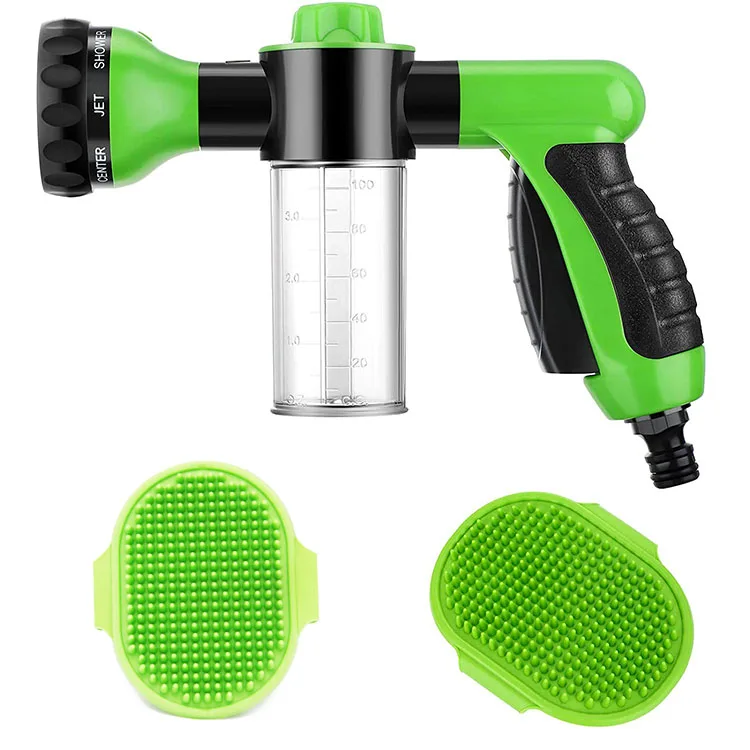 Hair Remover Equipment Pet Grooming High Pressure Nozzle Water Gun Dog Shampoo Massage Bath Brush Set