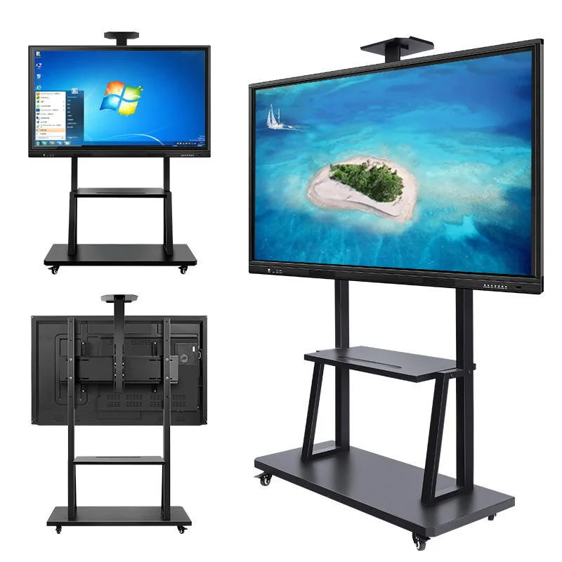 55/65/75/86/100/110 Inch All In One Monitor 4K Touch LCD Smart Education Board TV  Interactive Whiteboard For Education Meeting