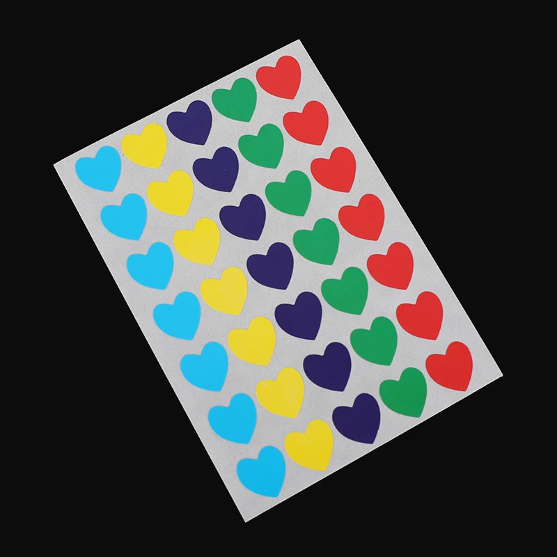 Cheap glitter heart shaped adhesive sticker for decoration