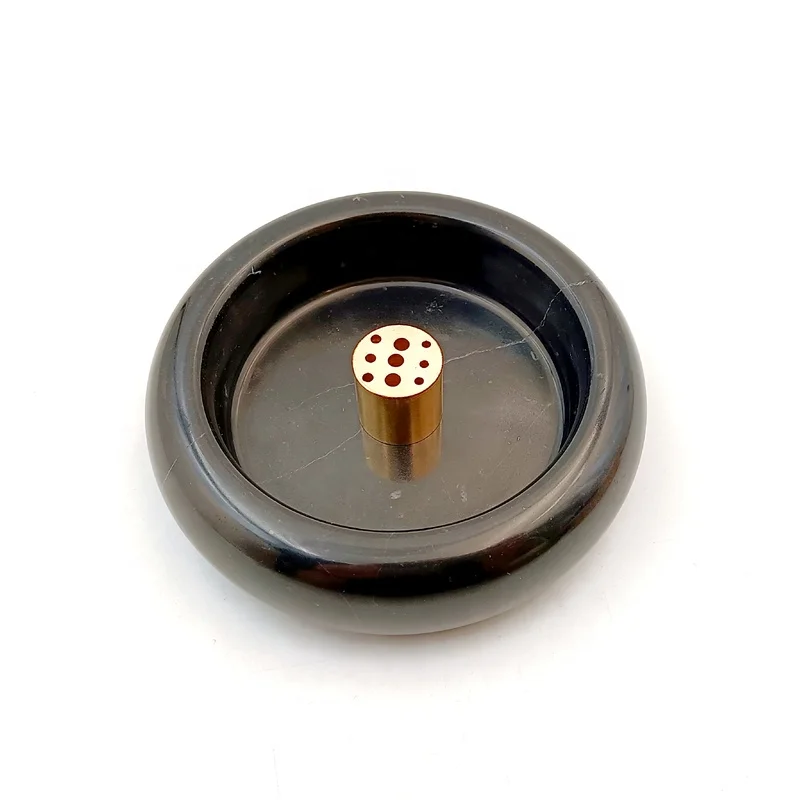 Meditation Beautiful Natural Marble Incense Burner Easy to Catch All The Incense Ashes