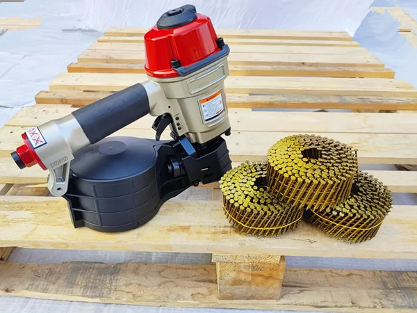 Decorative Coil Nail Machine Gun Cn70 Pneumatic Pallet Air Gun Nail