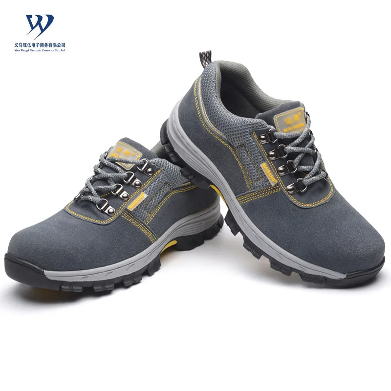 Горячая Распродажа, промышленная Дешевая Рабочая обувь из натуральной кожи с защитой от проколов, стальным носком