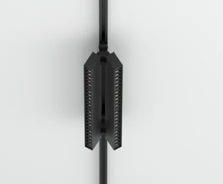 220V Adjustable 2X15W 2X30W 2X40W Led Track Panel Light Lens Ra80  Track Mounted SMD