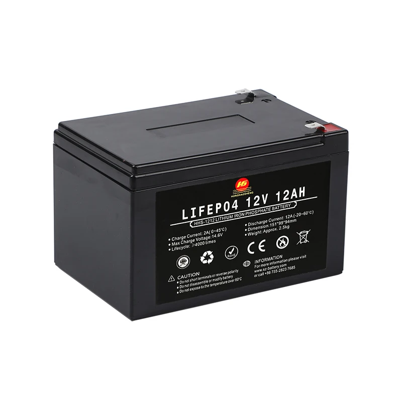 Rechargeable Motorcycle Starting 12.8v 1600mah Batt Sealed Deep Cycle Lithium 12v Start Battery 2.5ah