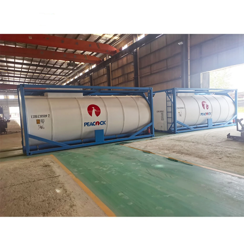 17.5 CBM 20 ft chemical tank container transport hydrochloric acid with ASME standard
