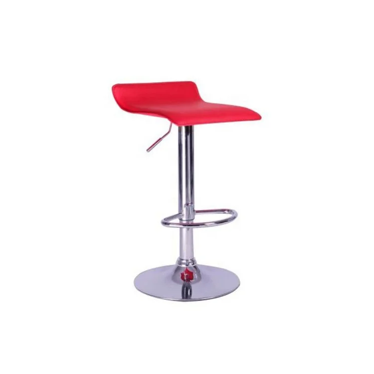 Cheap Pvc Industrial Leather Bar Stools Lifting Rotating Luxury Bar Stool High Chair With Footrest