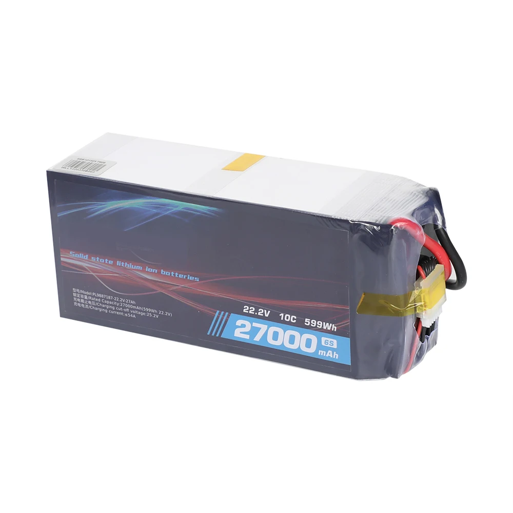 High-Power 6s 22.2V 27Ah Drone Battery Long cycle UAV Battery NCM Solid State Battery Pack
