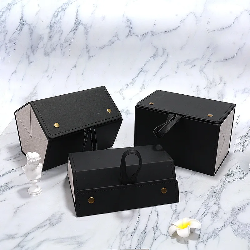 2022 Новое поступление Модные Мульти-решетки Слоты Складная Несколько PU кожаный футляр для очков Солнцезащитные очки ящик