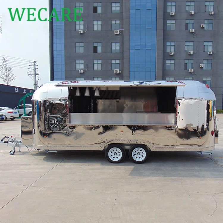 Wecare EEC действительная нержавеющая сталь Китай открытый грузовик для фаст-фуда передвижной кухонный