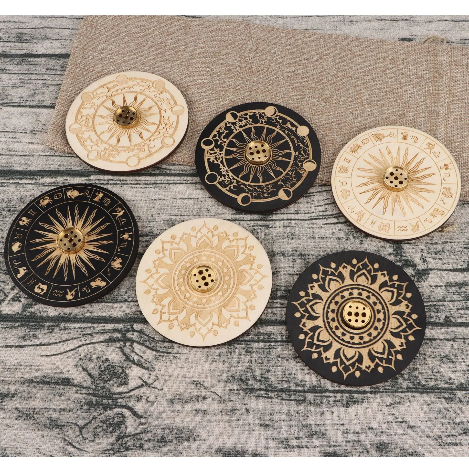 Vietnam Stick Incense Tray Holder Wood Aroma Stand Incense Holder for Yoga Meditation and Home Use