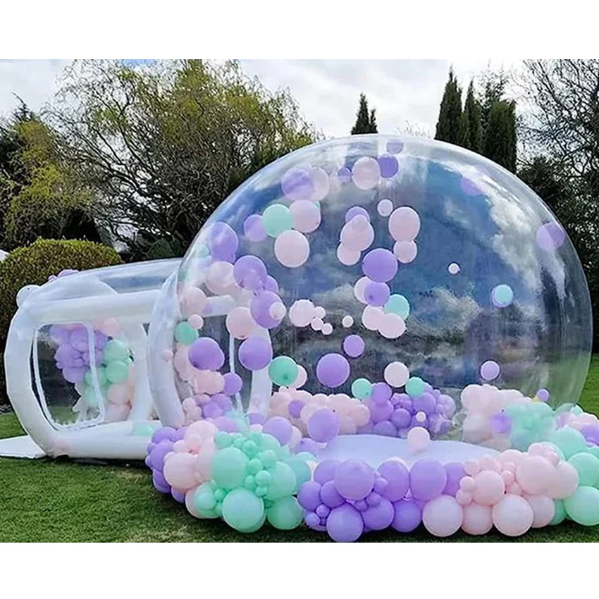Kids Party Fun House Giant Clear Inflatable Crystal Igloo Dome Balloons Bubble Tent Transparent Inflatable Bubble House