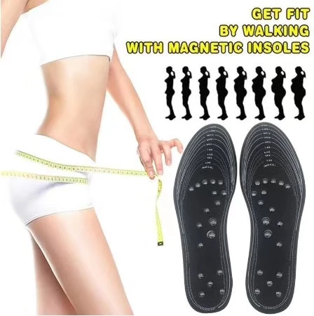 Unisex Acupressure Foot Massage Magnetic Felt Insoles