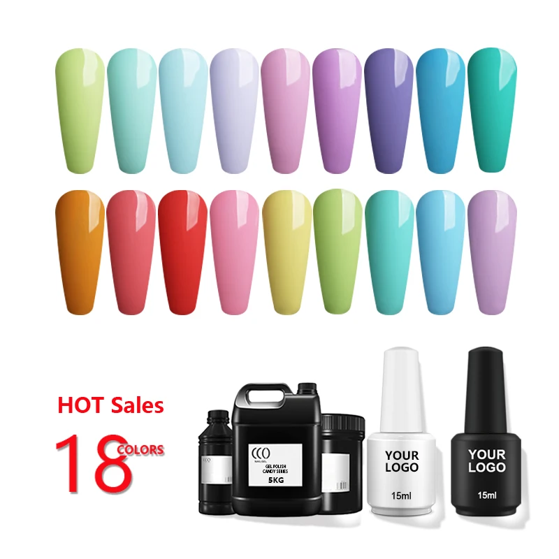 CCO Soak Off UV Gel Polish Set Free Sample Professional Salon Nails Private Label Color Gel Nail Polish Kit