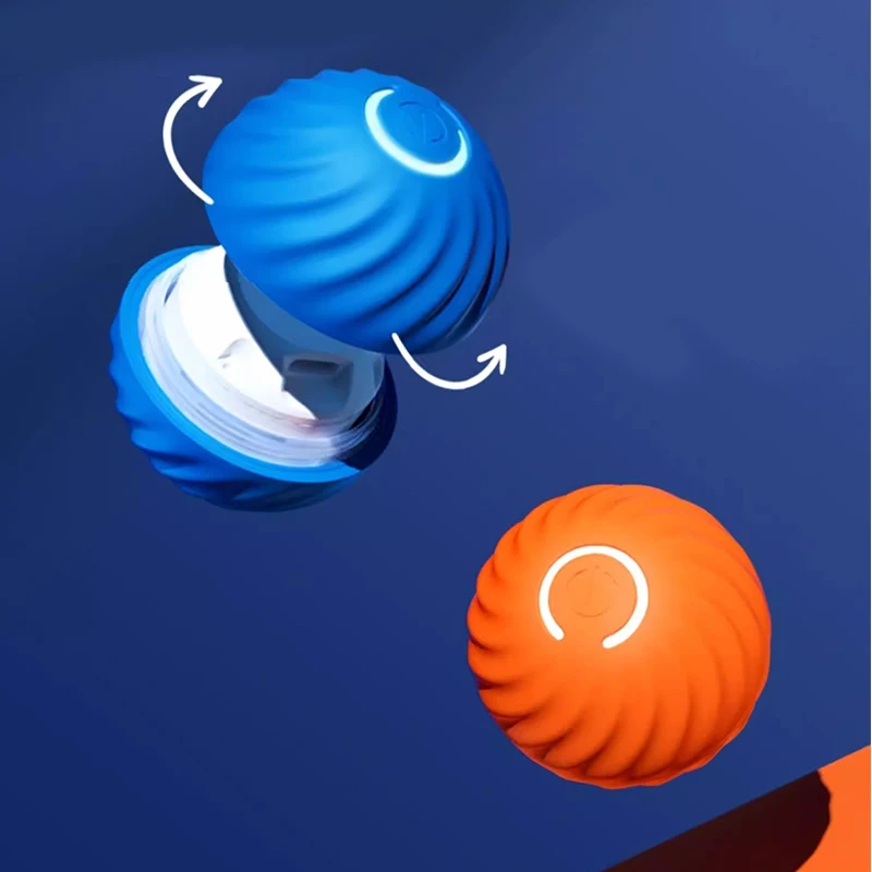 New Electric Smart Durable TPR Dog Chew Chase Toy Gravity Jumping Ball Interactive Dog Toy Bite-resistant Ball