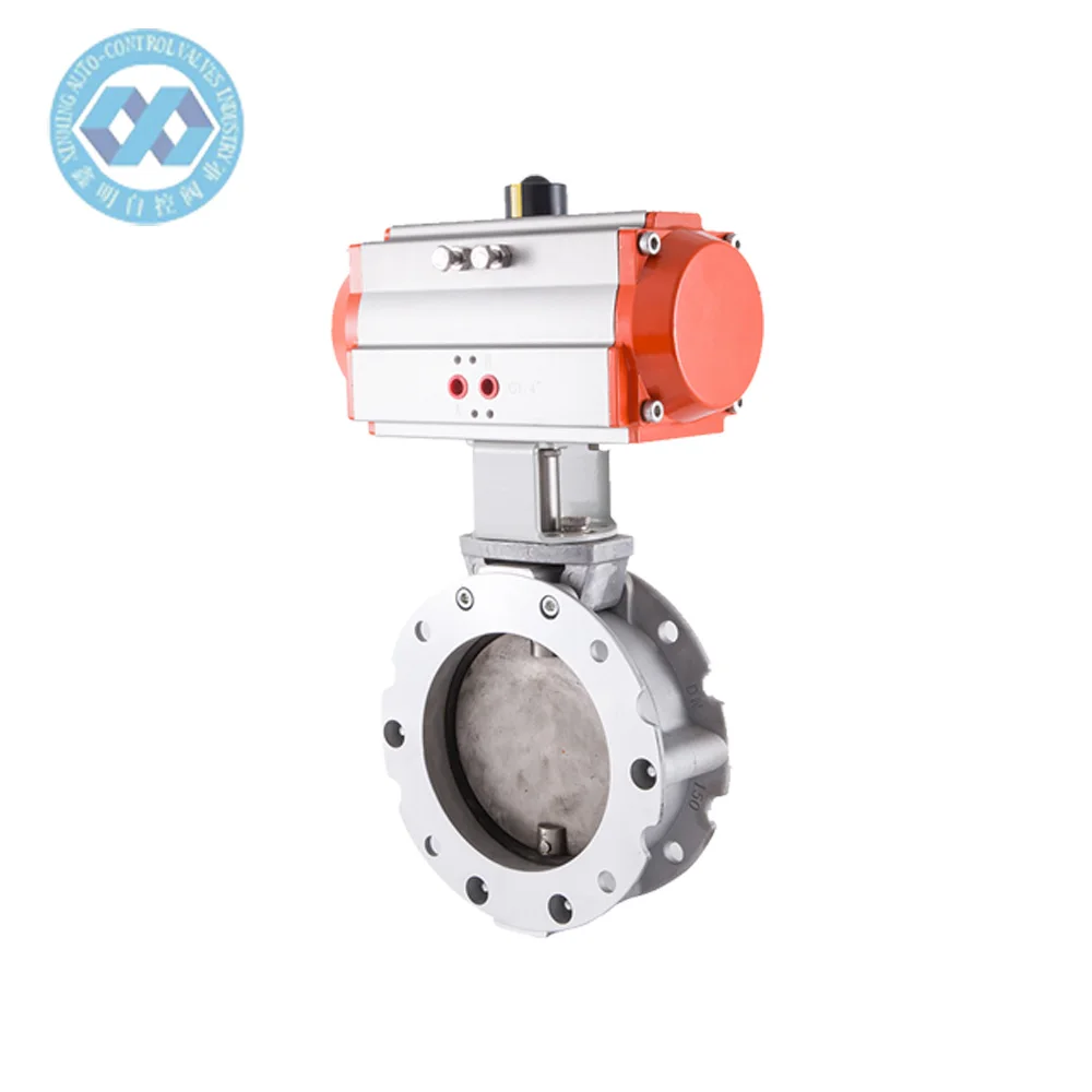 Diaphragm Type Regulating Stainless Steel Flow Control Set Pneumatic Dust Aluminum Butterfly Valve