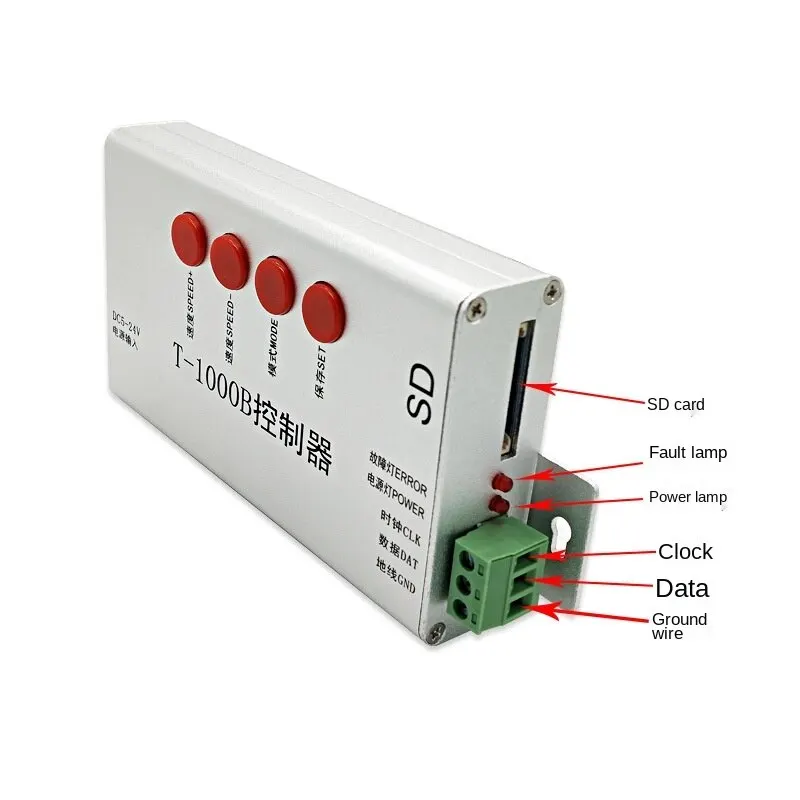 Led programmable controller fulcolor led pixel lamp point light source line