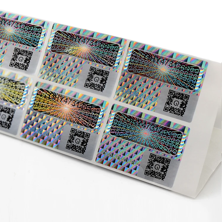 Custom all kind holographic 3d authenticity hologram sticker label printing