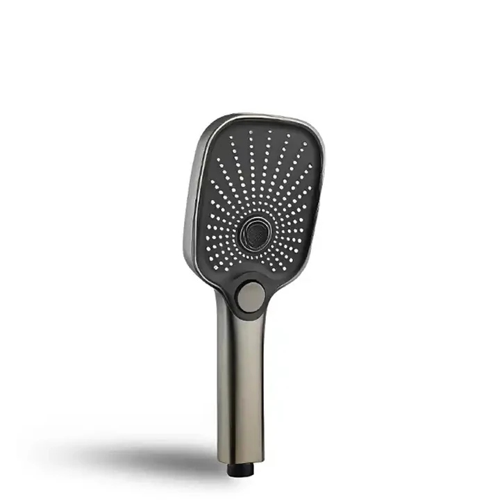 ABS materials Adjustable High Pressure Shower Heads Water Saving Hand Hold Handheld square Shower Head