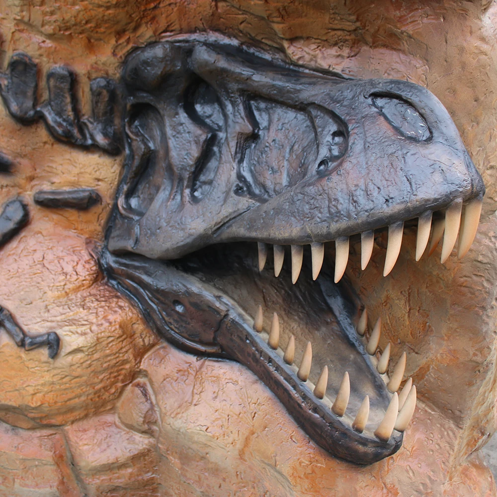Museum Dinosaur Skeleton Jurassic King T-rex Fossils Dinosaur Tyrannosaurus Rex Skull Replica for sale