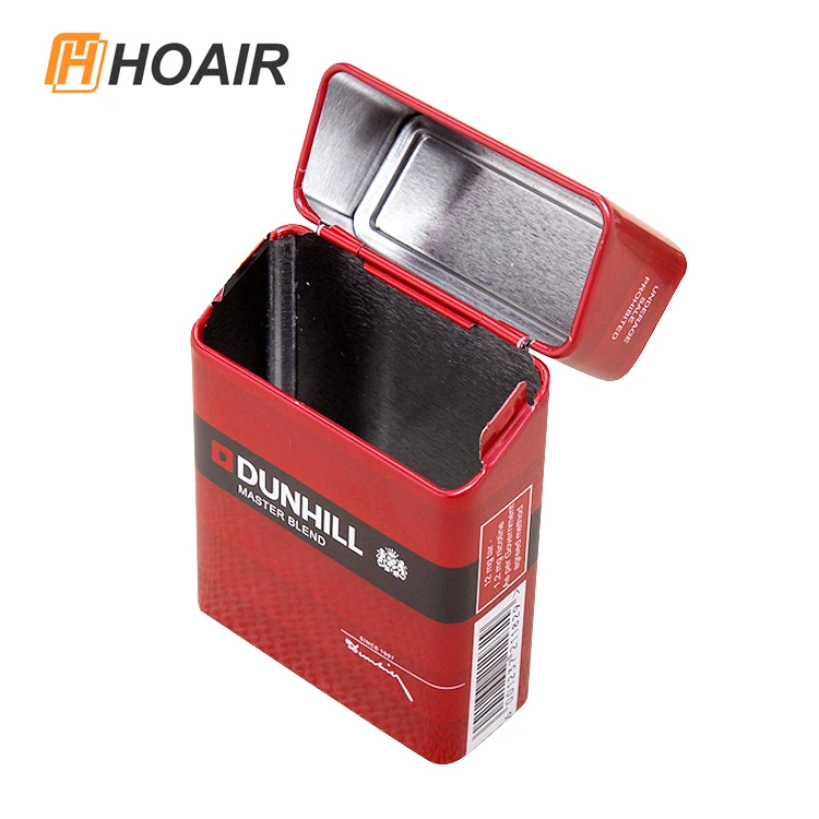 Wholesale customized printed logo fashion Wholesale rectangle shape cigarette tin box cigarette box case cover