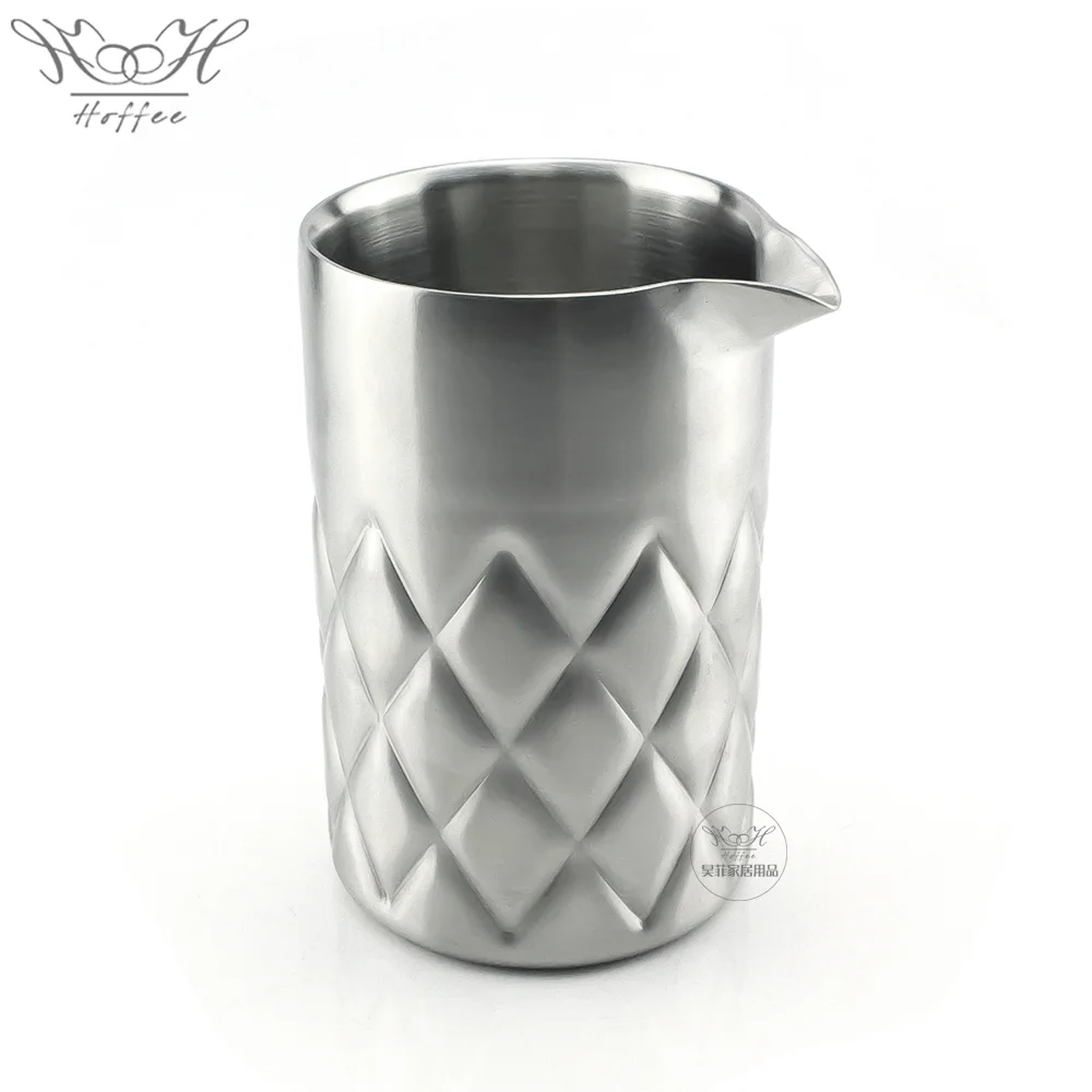 Барный инструмент из нержавеющей стали с двойной стенкой, 550 мл, коктейльное смешивание, стеклянный шейкер