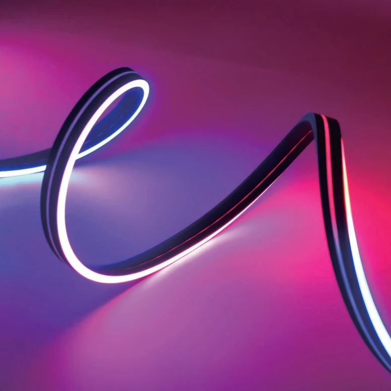 6*12mm 120 degree Side Emitting LED Diffuser Black Silicone Tube For 8mm LED Light Strips