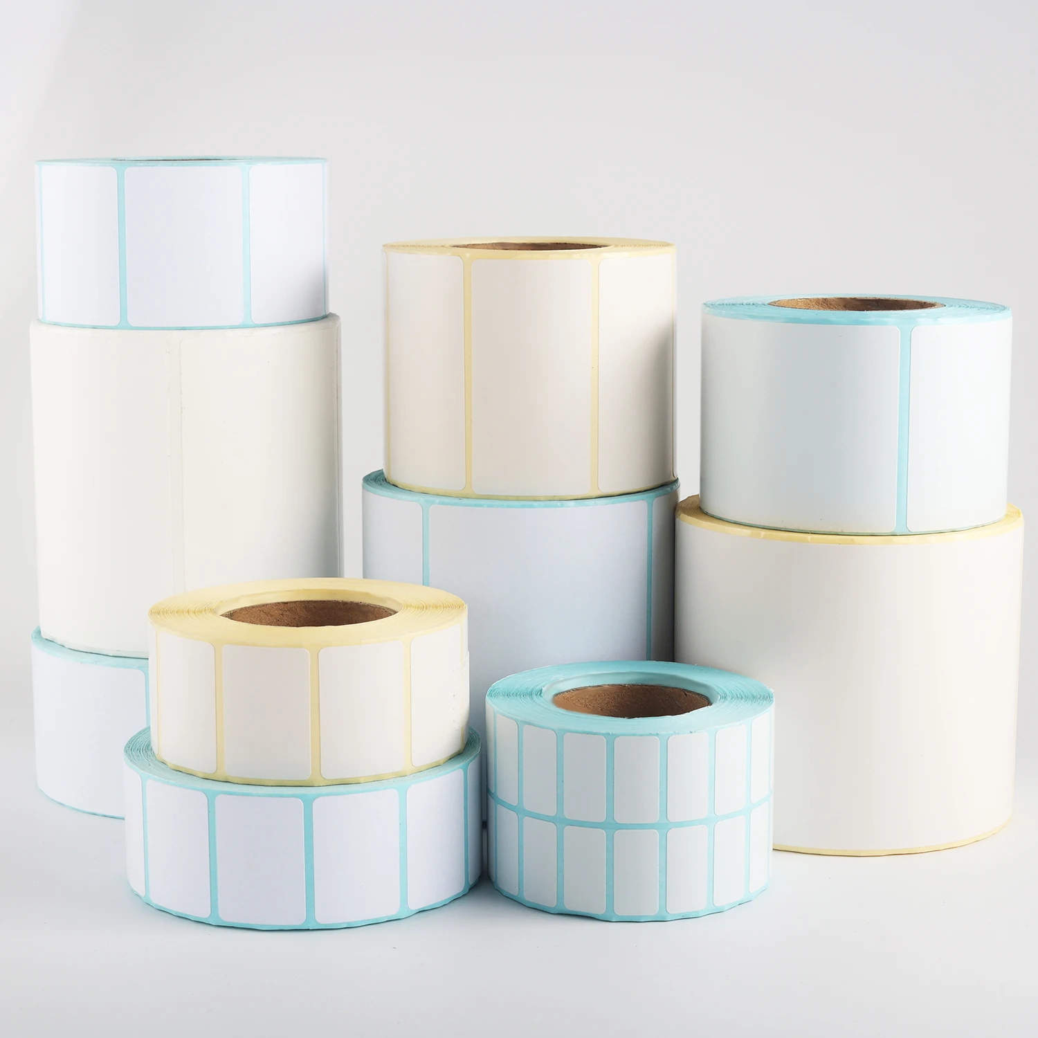 Custom Pp Synthetic Paper Stickers Printed Bopp Jumbo Roll Label Self-adhesive Raw Materials