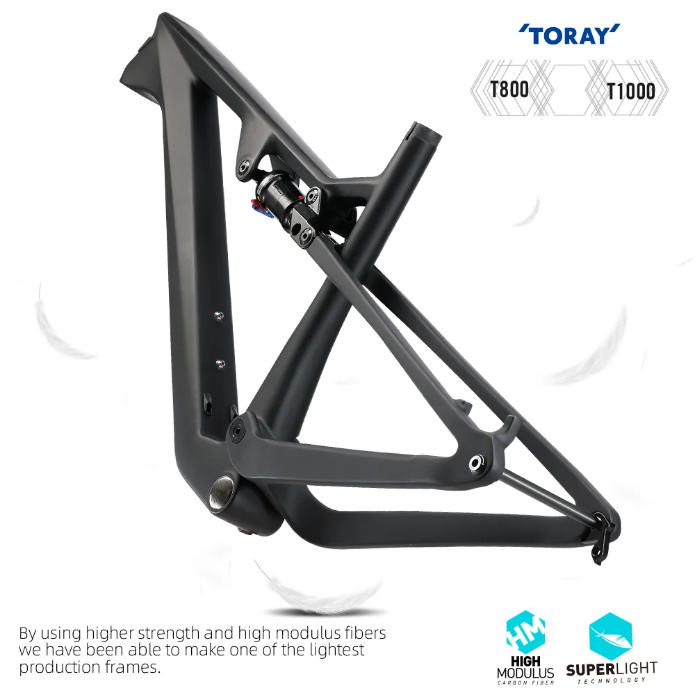 LEXON t1000 Full Suspension frame 29er Boost Cross Country  trial Frameset Carbon MTB frame AM DH XC Mountain Bicycle Frame